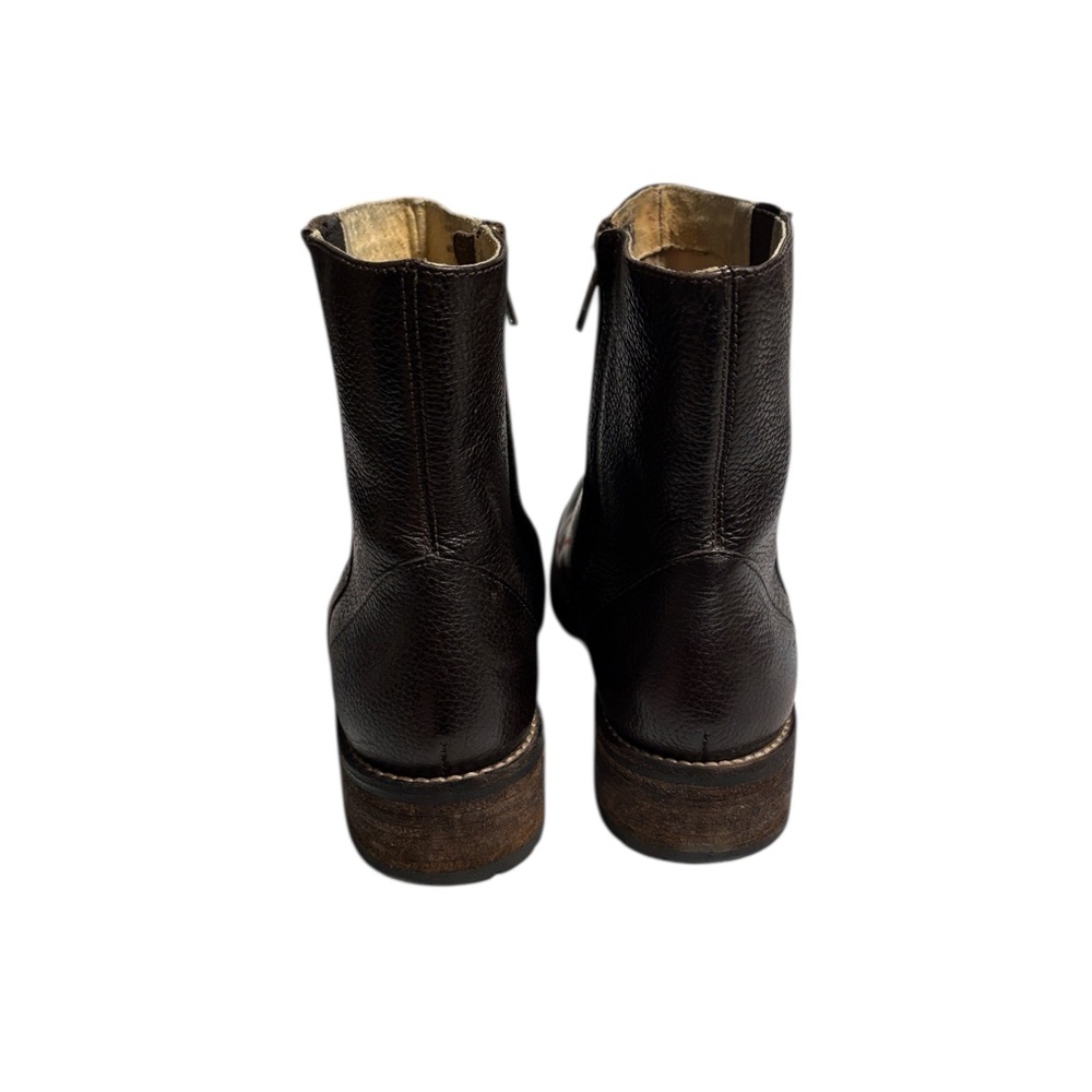 L.L. Bean Leather Chelsea Boots Woman's Size 7 Brown Made in Brazil Side Zipper - Picture 5 of 12